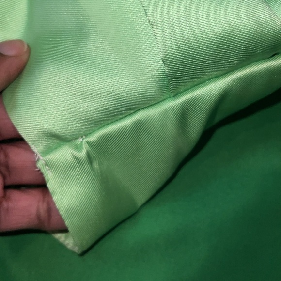 ASOS Lime Satin Cropped Top size 4 - Picture 7 of 9